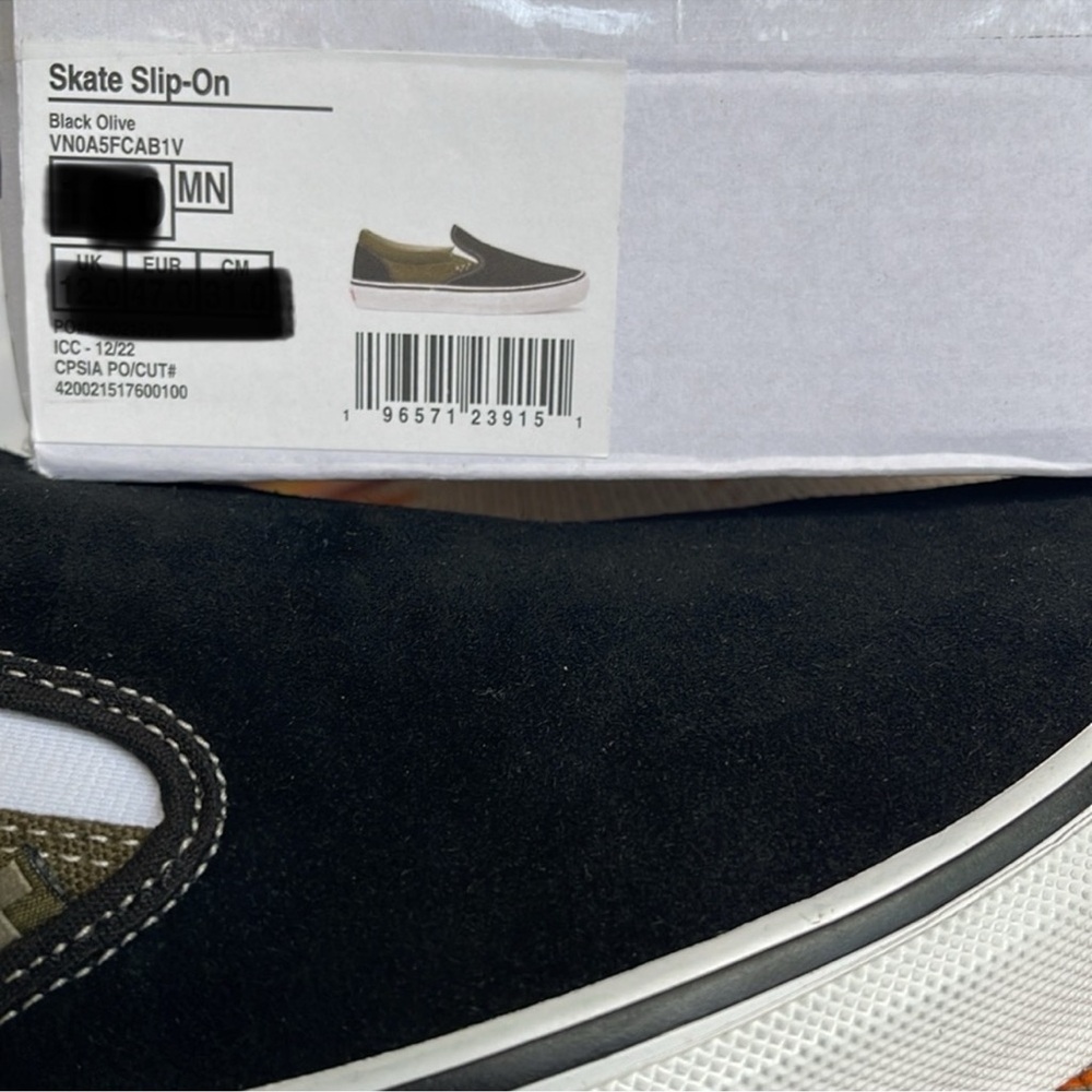 Vans Men’s Skate Slip-On
Black Olive
VN0A5FCAB1V
Sneakers - Picture 16 of 16